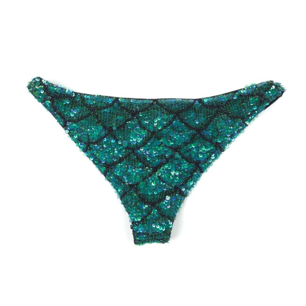 Seaqueen Swim Siren Mermaid Sequin Bikini Bottoms Coachella Festival Rave Boho — image 6 of 8